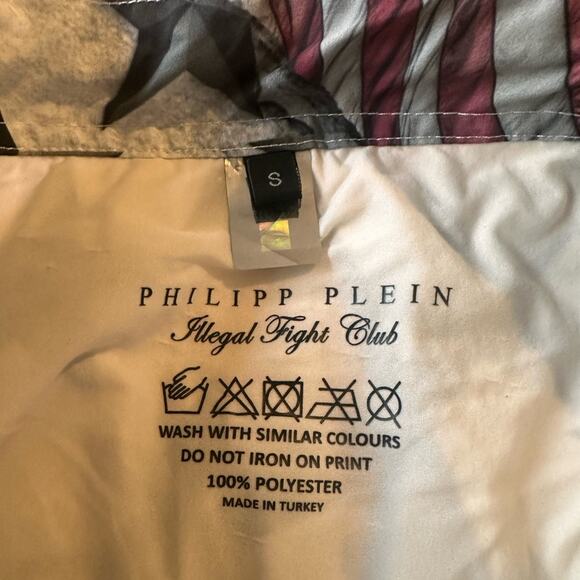 Philipp Pleno Skull Monogram Mens Swimming Shorts Trunks Drawstring Size S-M - Picture 4 of 8